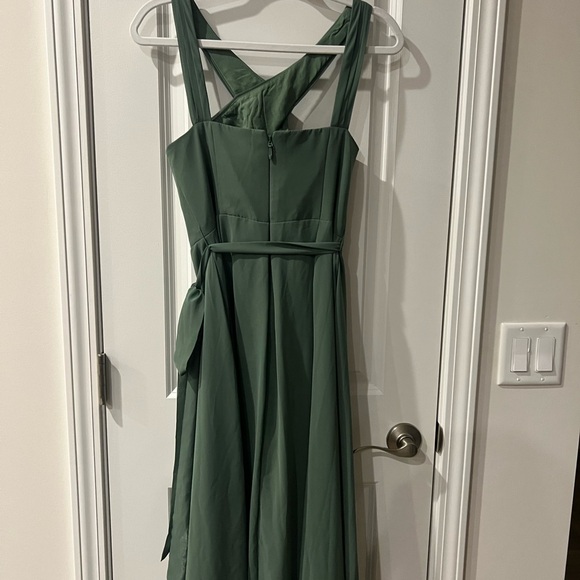 Forest Green Size 6 Azazie Prom Dress - Picture 4 of 6